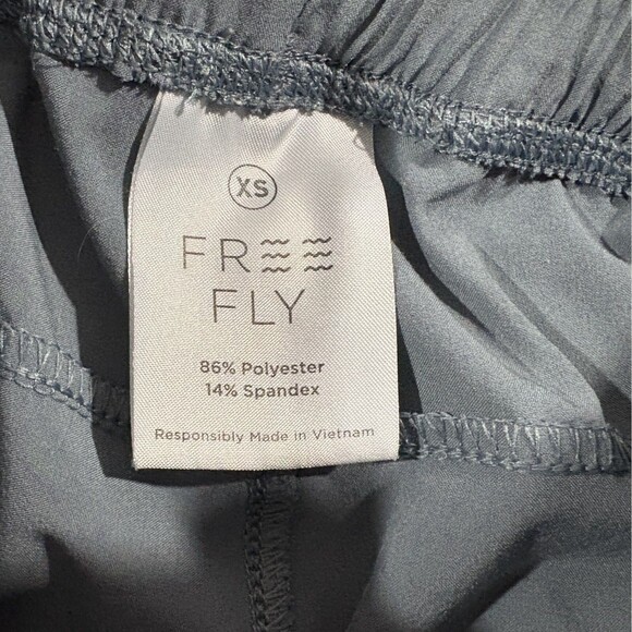Free Fly Pants Women Sz XS Blue Breeze Pull On Jogger Pockets Poly Stretch Flaw - Picture 9 of 12